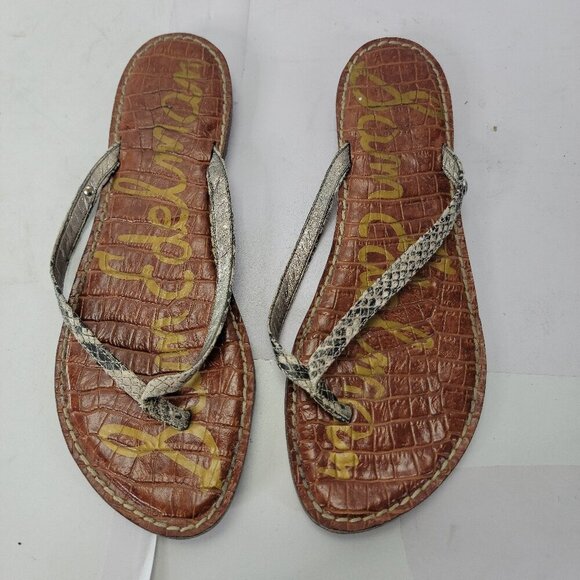Sam Edelman Shoes - Sam Edelman Snake Skin Genuine Leather Sandals 7.5